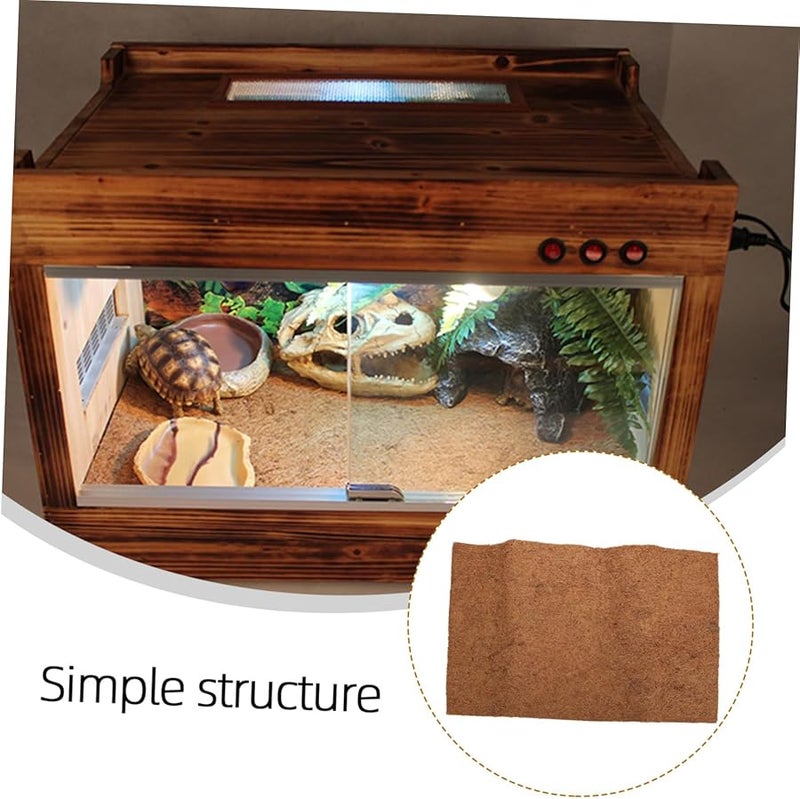 حصيرة الألياف الطبيعية من جوز الهند للزواحف - بطانة فراش قابلة للتنفس وسهلة التنظيف - Image 3